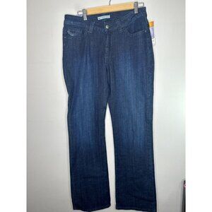 Lee Women's Jeans Barely Bootcut Blue Mid Rise Fit Denim Stretch Size 12 M NWT